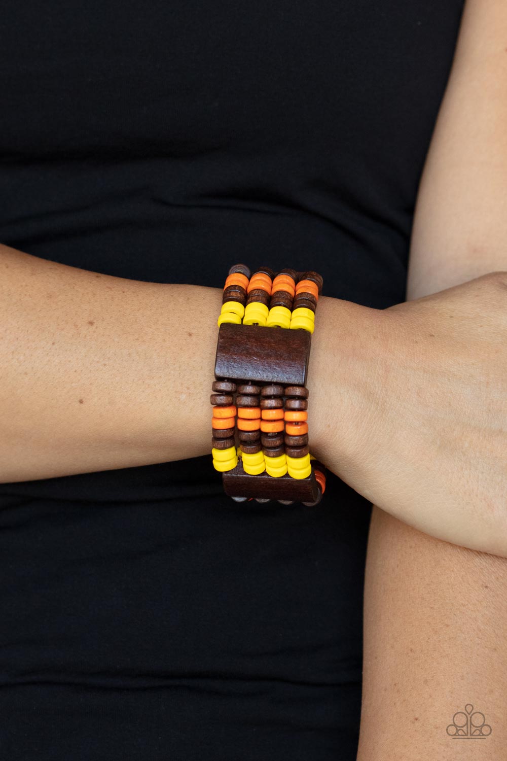 Bracelet- Multi Brown, yellow, and orange