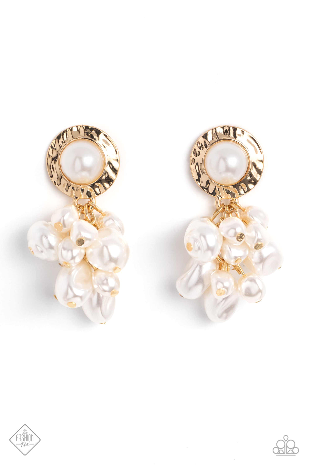 Earrings- Pearl & Gold