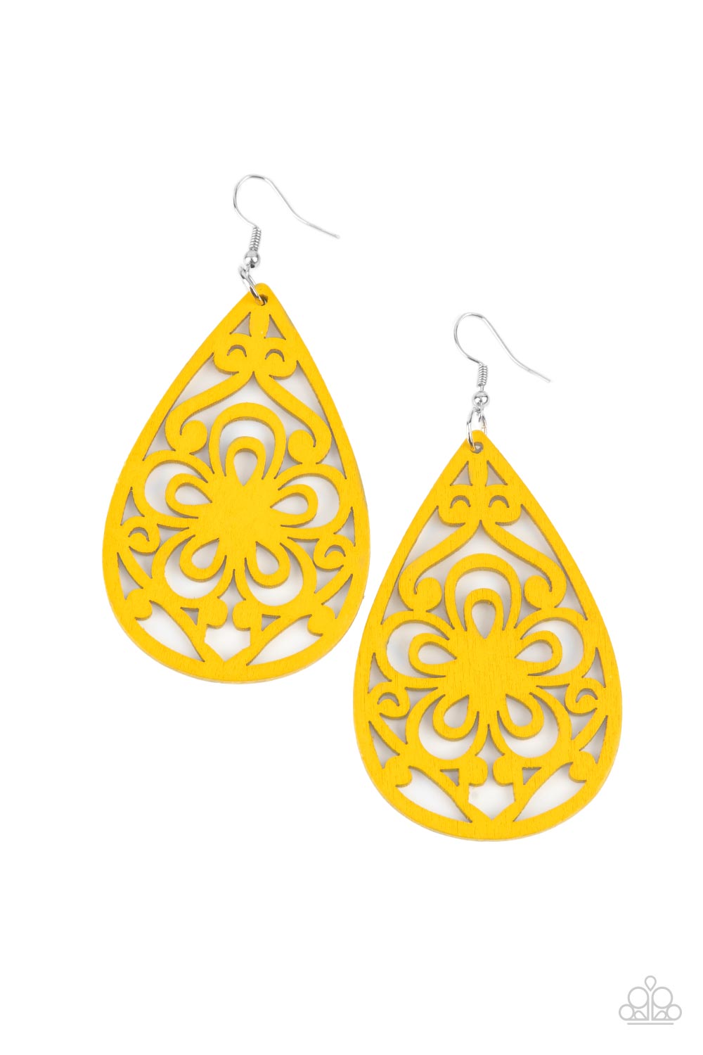 Earrings- Wooden(yellow)