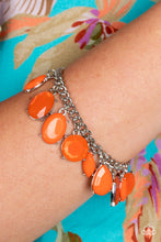 Load image into Gallery viewer, Necklace &amp; Bracelet Set- Orange
