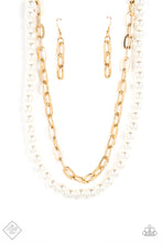 Load image into Gallery viewer, Necklace and Bracelet Combo- pearl and gold
