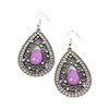 Earrings- Purple