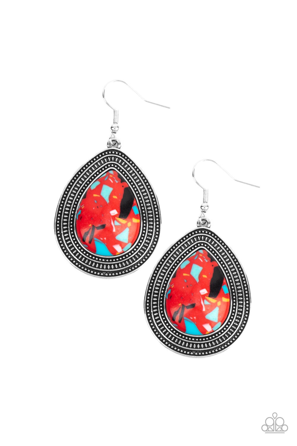 Earrings- Red Multi