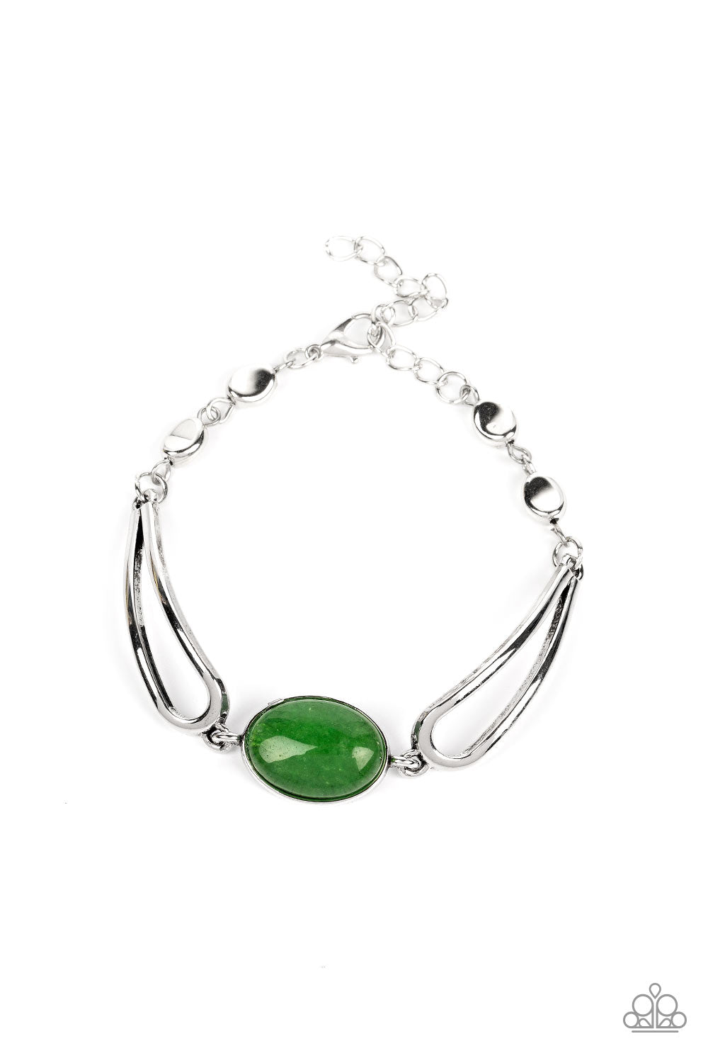 Bracelet- Green and Silver